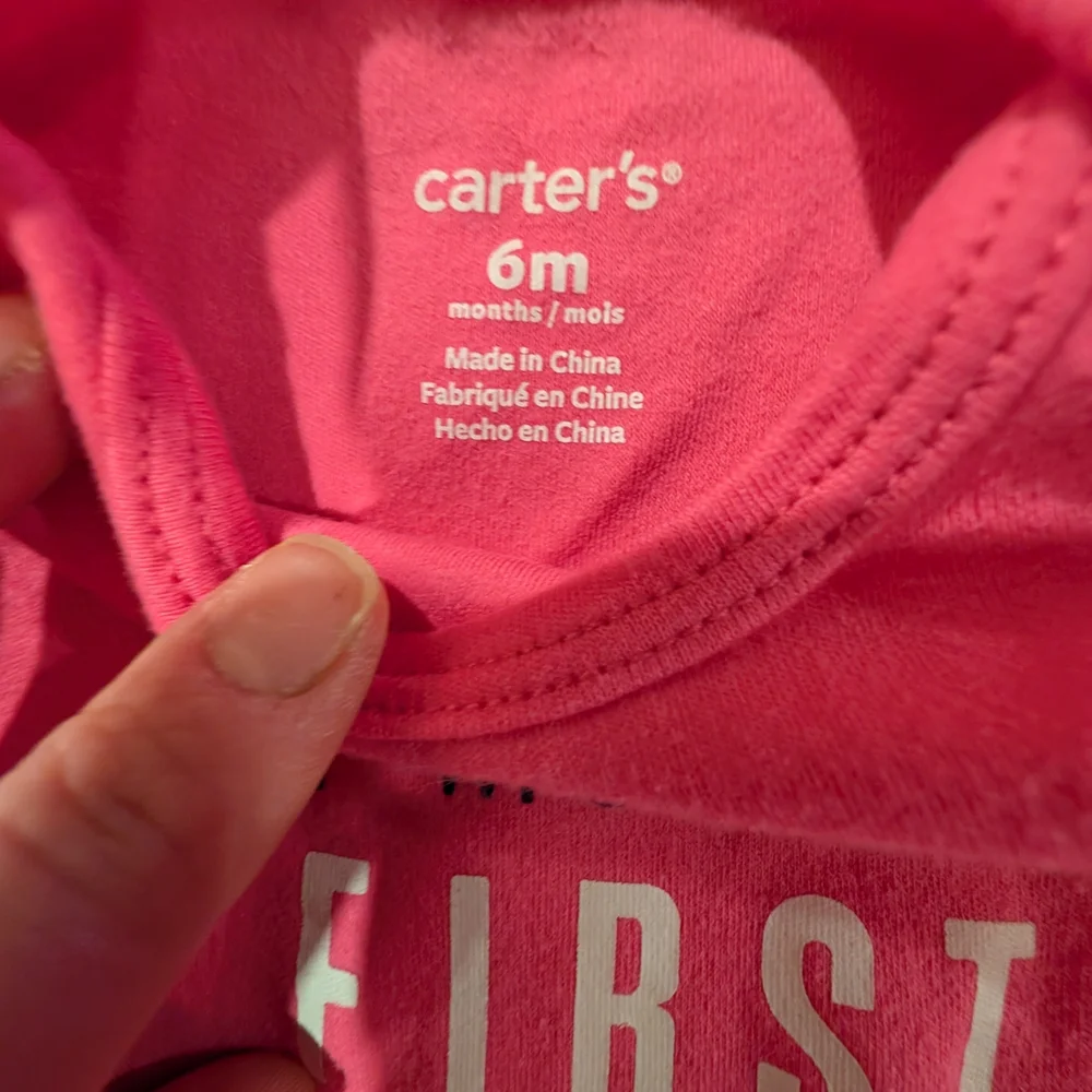 Carter's 6M Pink Baby Bodysuit - My Mommy's First Mother's Day